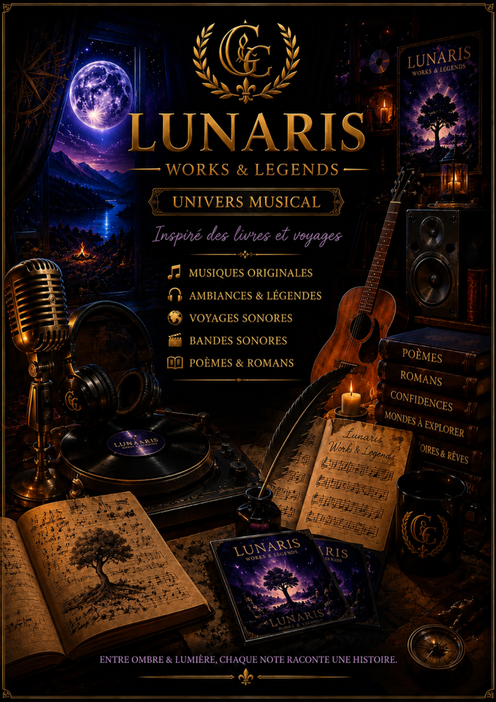 Lunaris Works & Legends – univers musical de Gracieux Christopher, musiques originales, ambiances et bandes sonores